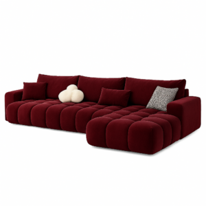 Bubble sofa with pillows - Maroon