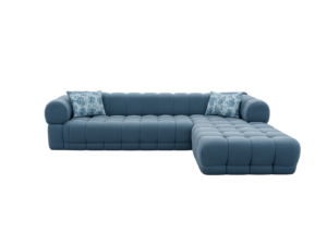 Sectional Grey Bubble Sofa