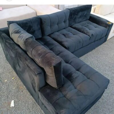 Section pillow sofa black