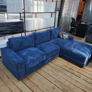Sectional pillow sofa blue