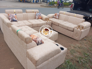 Lshape sofa plus 3 seater beige