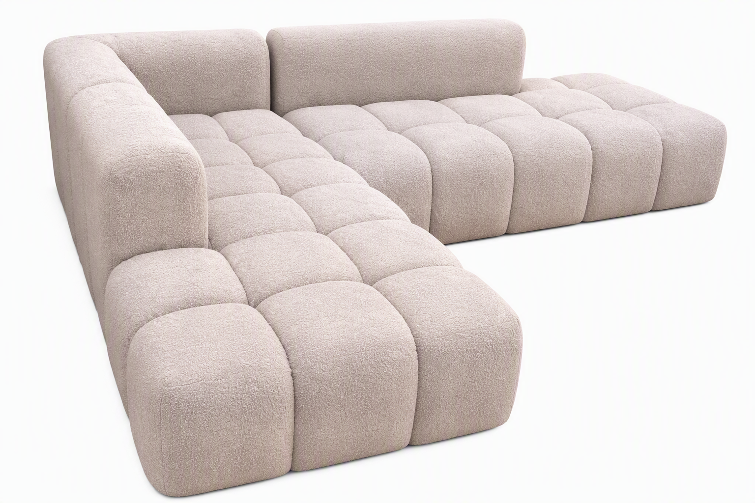 Bubble Lshape Sofa - Beige